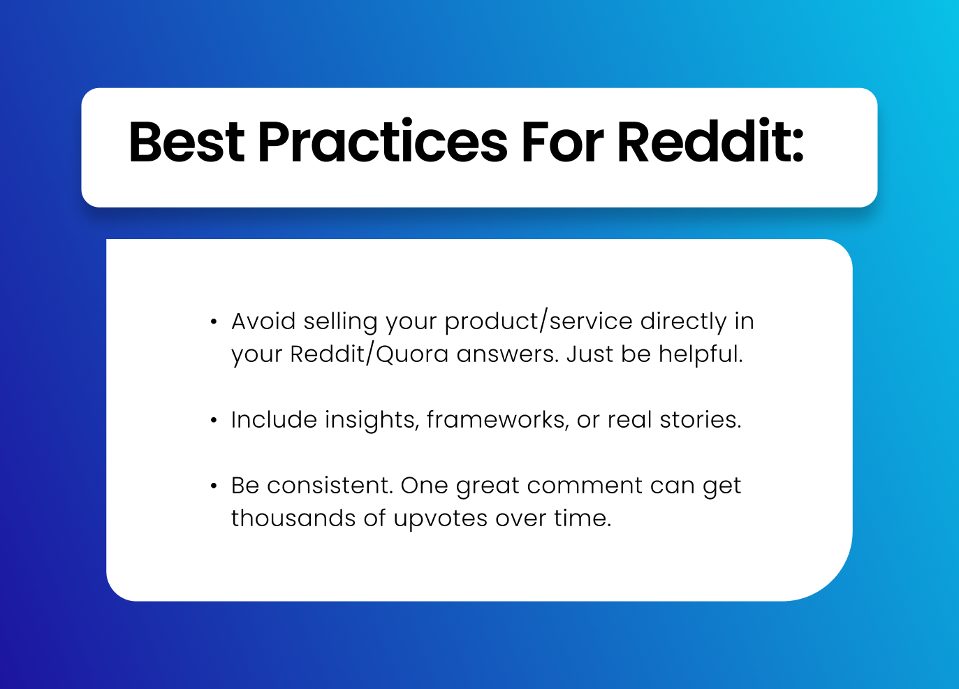 Best practices to grow a B2B audience on Reddit