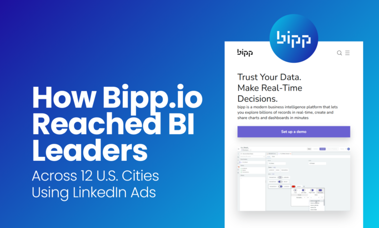 Shivyaanchi Case study: How Bipp.io Reached BI Leaders Across 12 U.S. Cities Using LinkedIn Ads