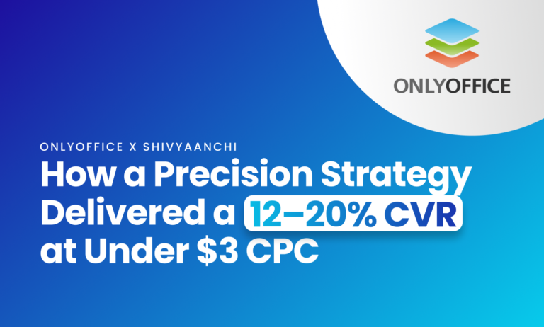 ONLYOFFICE x Shivyaanchi How a Precision Strategy Delivered a 12–20% CVR at Under $3 CPC
