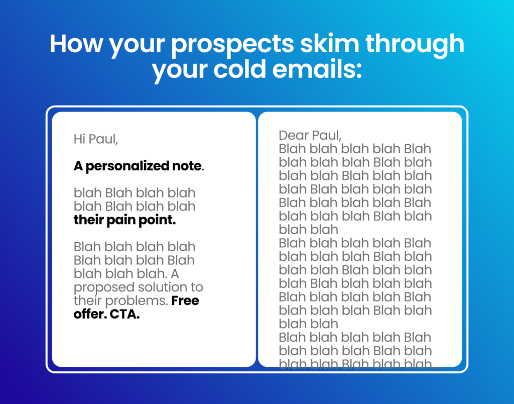 B2B SaaS: How your prospect look at your cold email